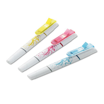 Post-it® Flag+ Highlighter And Pen, Assorted Ink-flag Colors, Chisel-conical Tips, Assorted Barrel Colors-graphics, 3-pack freeshipping - TVN Wholesale